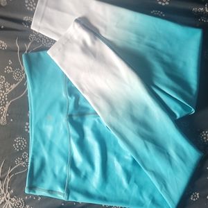 Zyia active teal venom metallic ombre light n tight size 6-8